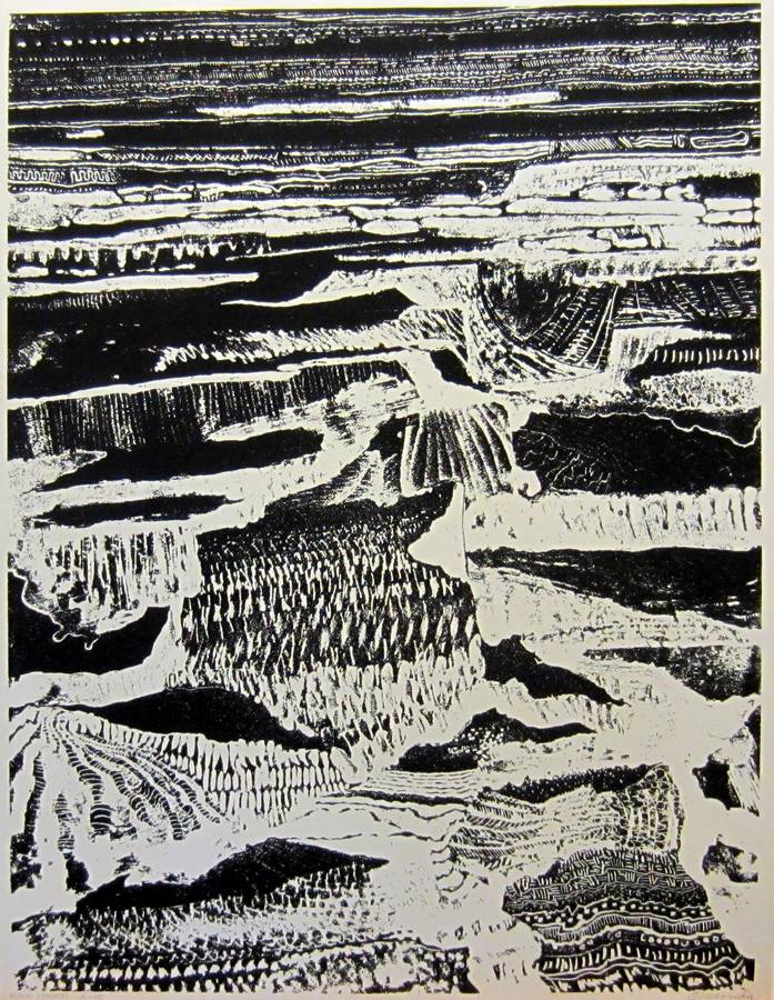 Black Canyon a silkscreen print by Arthur Secunda